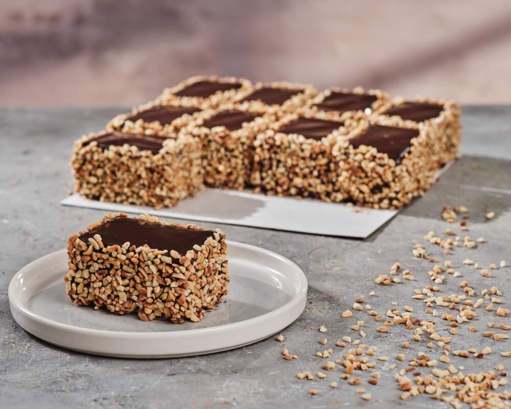 Çikolata ve muz aromasının uyumu ve yer fıstıklarının eşsiz lezzeti.